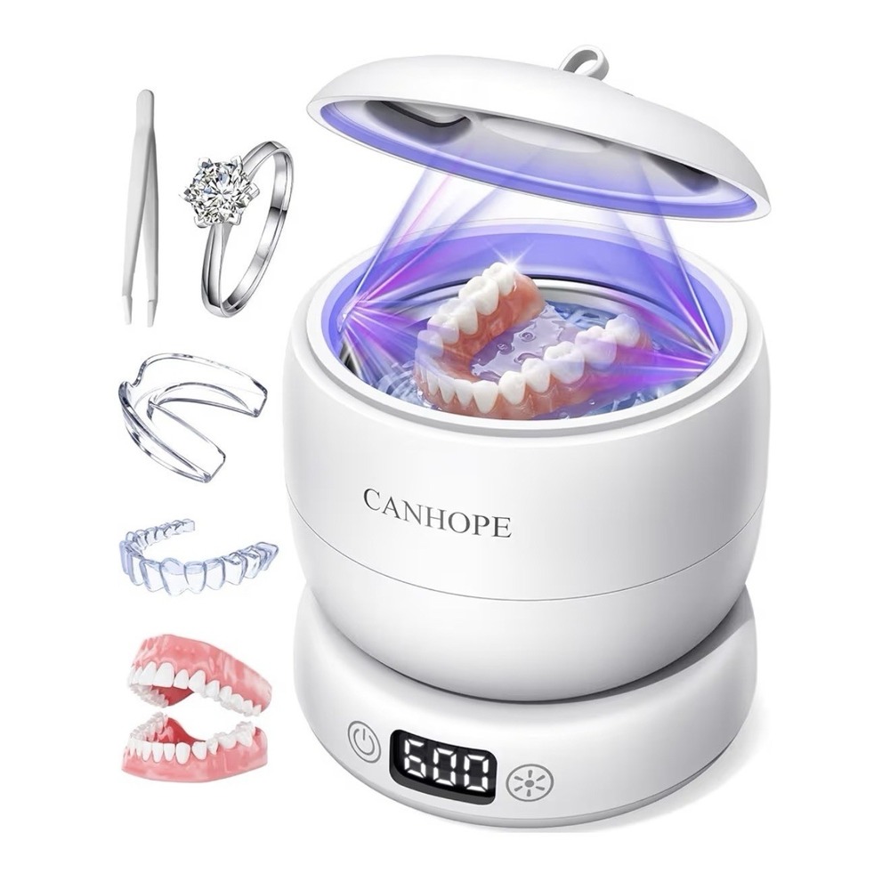 Ultrasonic Retainer Cleaner Machine Ultrasonic Jewelry‎ Cleaner Denture Cleaner - Picture 7 of 9